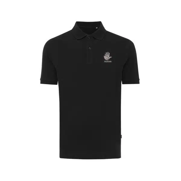 Duurzame polo in moderne kleuren, met logo - Afbeelding 2