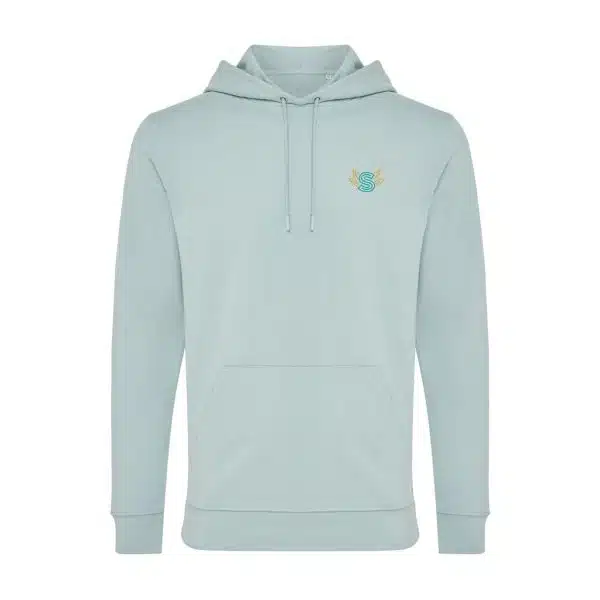 Duurzame hoodie in moderne kleuren met logo - Afbeelding 2