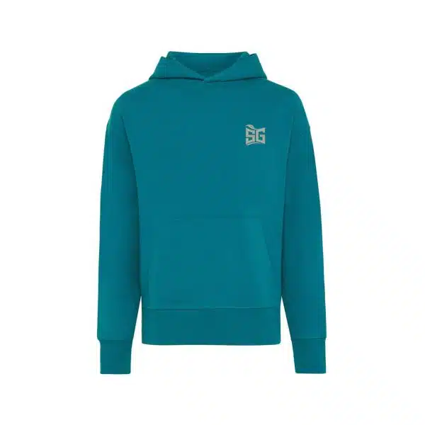 Duurzame hoodie, relaxed fit met logo - Afbeelding 3