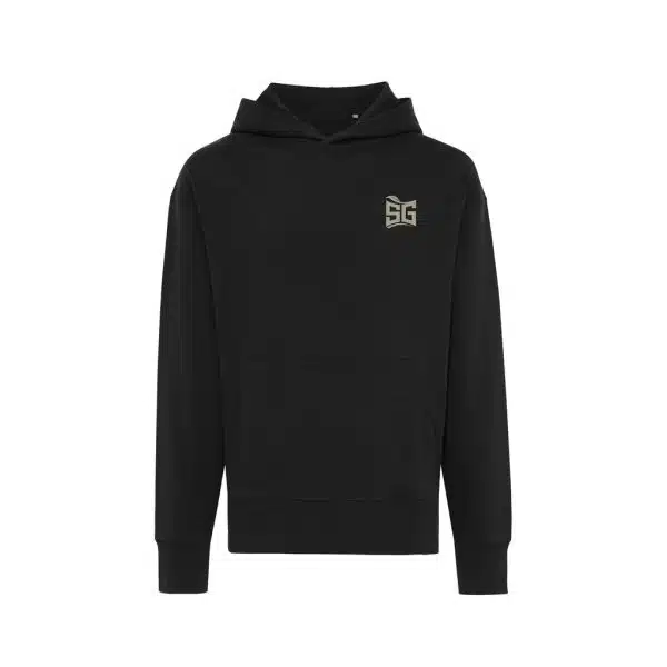 Duurzame hoodie, relaxed fit met logo - Afbeelding 2