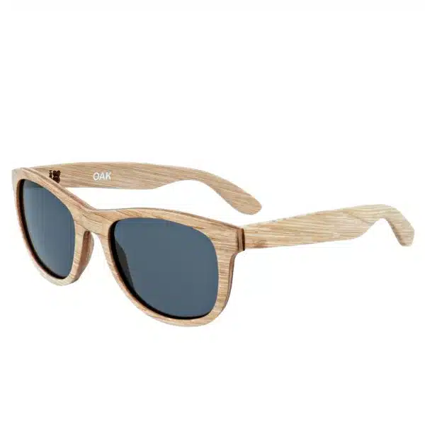 Houten zonnebril met logo, 3 lagen hout