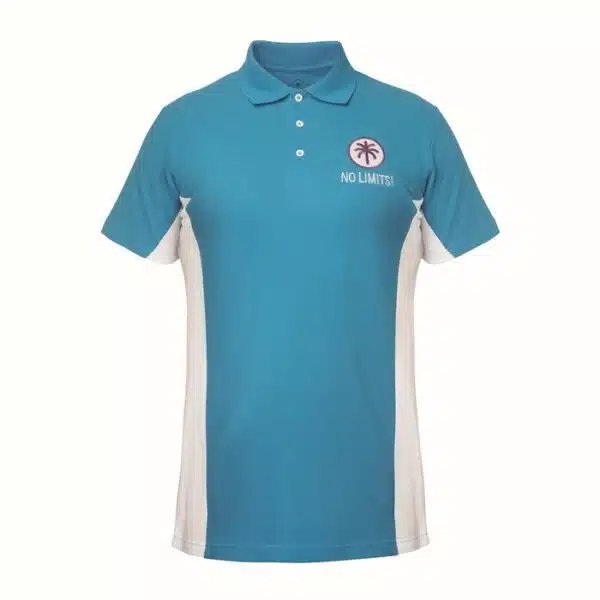 Gepersonaliseerde katoenen Polo met contrasterende kleuren, custom made