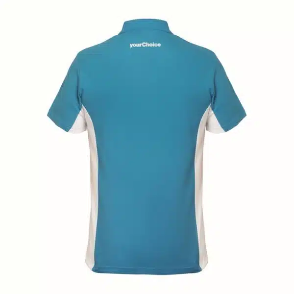 Gepersonaliseerde katoenen Polo met contrasterende kleuren, custom made - Afbeelding 2