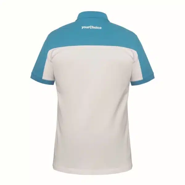 Gepersonaliseerde katoenen Polo met contrasterende kleuren, custom made - Afbeelding 2