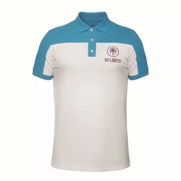 Gepersonaliseerde katoenen Polo met contrasterende kleuren, custom made