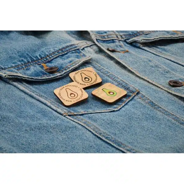 Pin bamboe met logo - Afbeelding 2