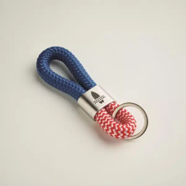 Trendy en stijlvolle sleutelhanger met koord en logo middels gravure - Afbeelding 10