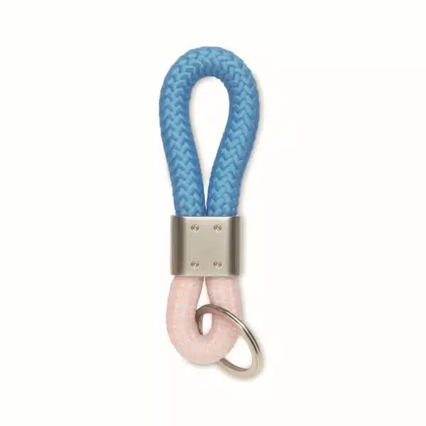 Trendy en stijlvolle sleutelhanger met koord en logo middels gravure - Afbeelding 12