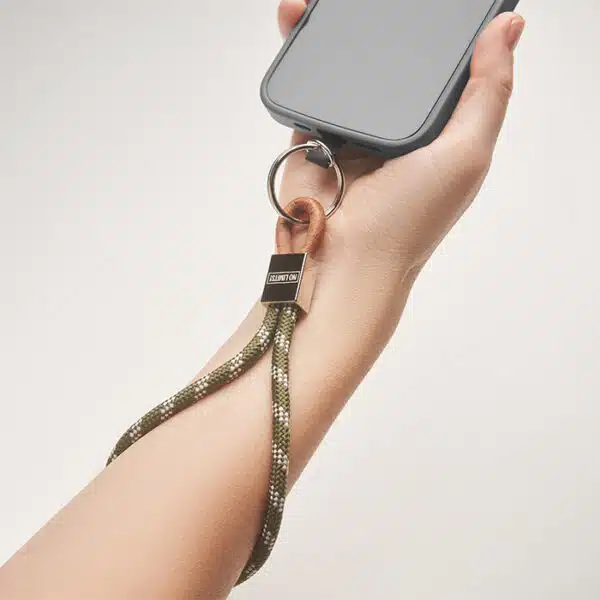 Sleutelhanger & telefoonhouder met koord met logo - Afbeelding 3