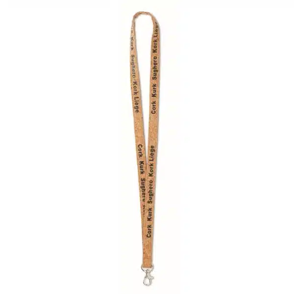 Lanyard van kurk met logo - Afbeelding 4