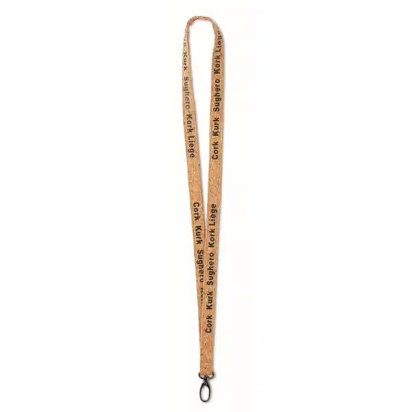 Lanyard van kurk met logo - Afbeelding 5
