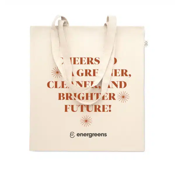 duurzame klassieke totebag, met logo