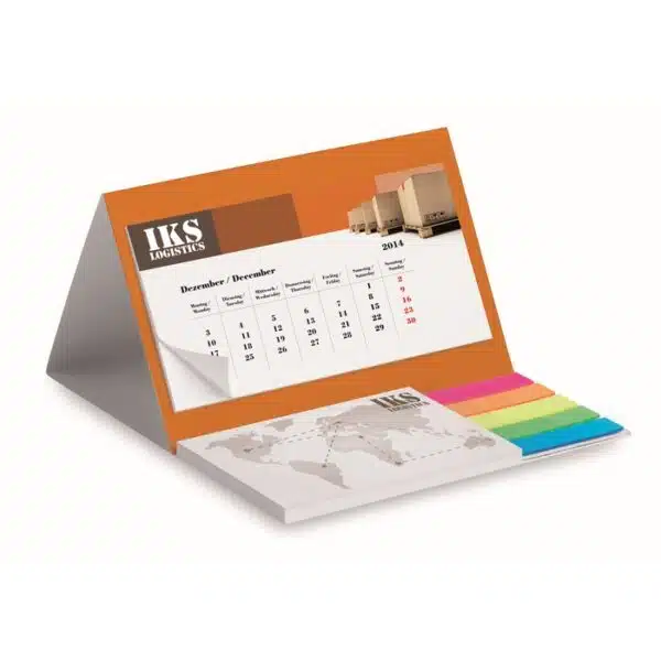 bureau kalender met memoblokje in eigen huisstijl - Afbeelding 6