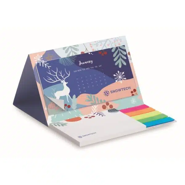bureau kalender met memoblokje in eigen huisstijl - Afbeelding 2