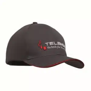 Cap fine cotton, 6 panel met logo