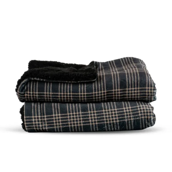Klassieke plaid van sherpa en fleece