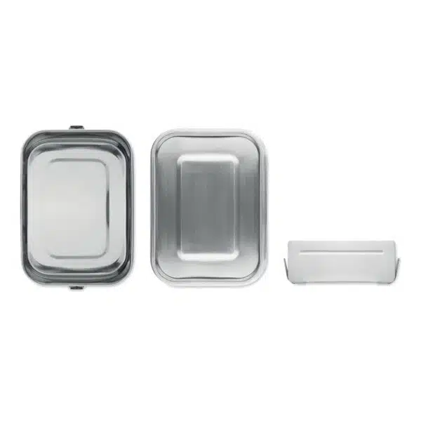 Lunch Box, RVS 1200 ml met logo - Afbeelding 5