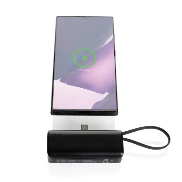 Powerbank recycled RCS Rplastic 3000 mAh - Afbeelding 3