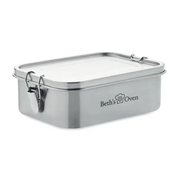 Lunch Box, RVS 1200 ml met logo