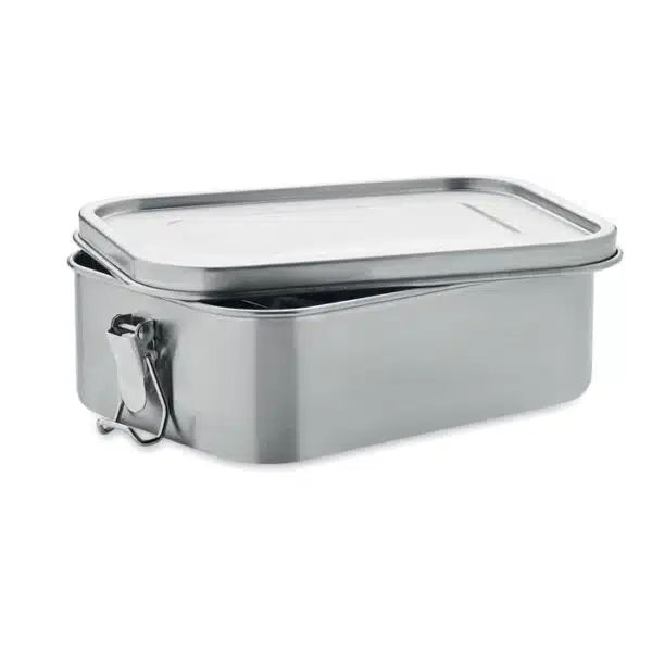 Lunch Box, RVS 1200 ml met logo - Afbeelding 2