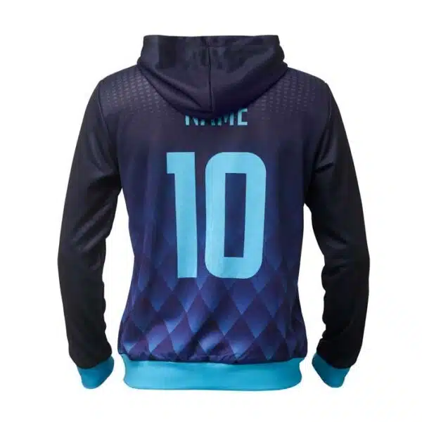 Hoodie met rits, all over gedrukt in eigen huisstijl, vanaf 10 stuks - Afbeelding 2