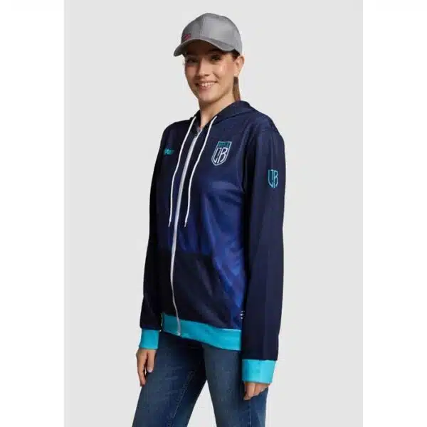 Hoodie met rits, all over gedrukt in eigen huisstijl, vanaf 10 stuks - Afbeelding 3