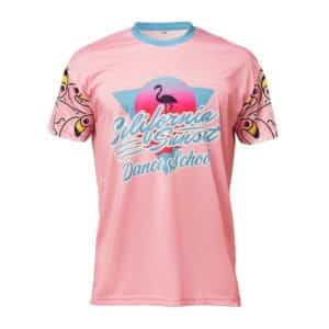 T-shirt van katoen-polyester, all over eigen huisstijl