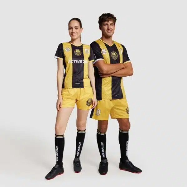 T-shirt V-hals vocht afdrijvend, in eigen huisstijl - Afbeelding 4