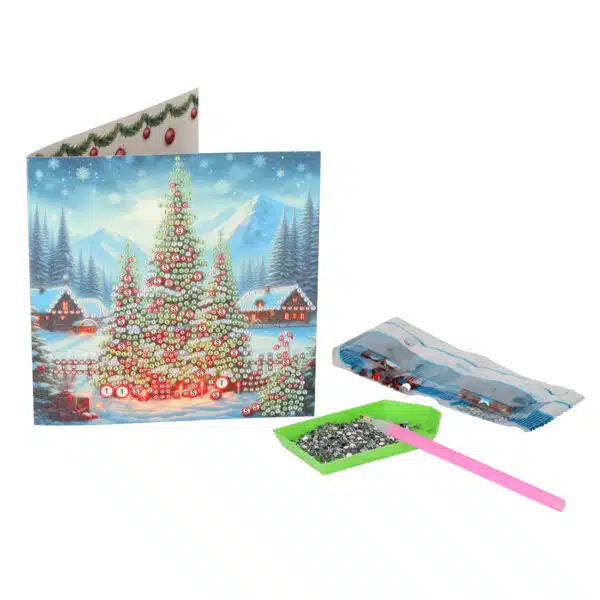 Diamond Painting kerstkaarten - Afbeelding 2