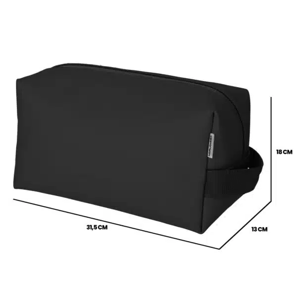 Toilettas Dull PU met logo - Afbeelding 2