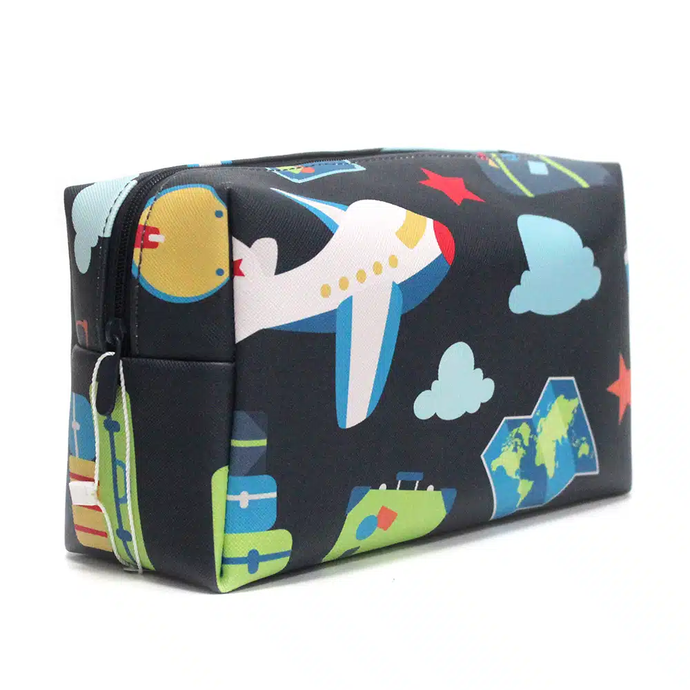 Premium Cosmetica- & Toilettasje – volledig op maat, met logo en all-over bedrukt - Afbeelding 2