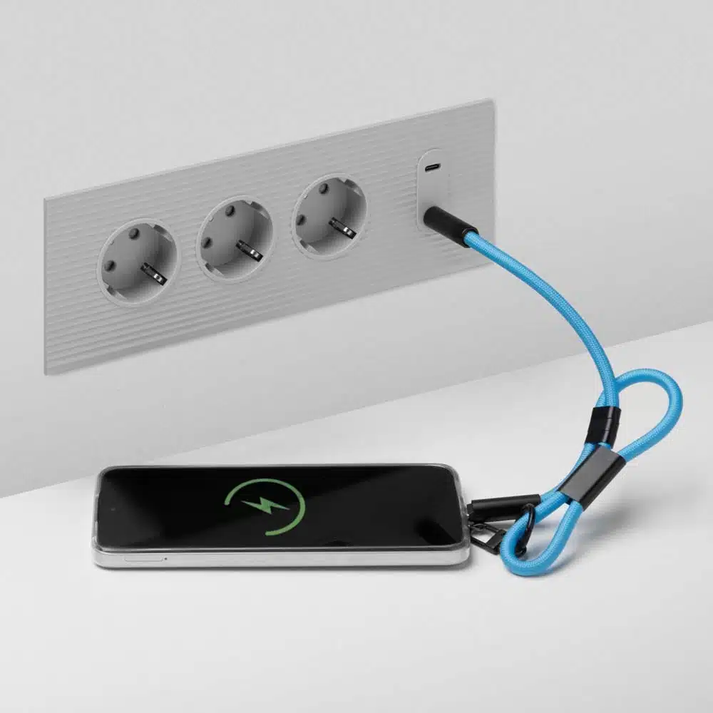 Korte verstelbare telefoonkoord met 60W oplaadkabel (type C naar C) met logo - Afbeelding 9