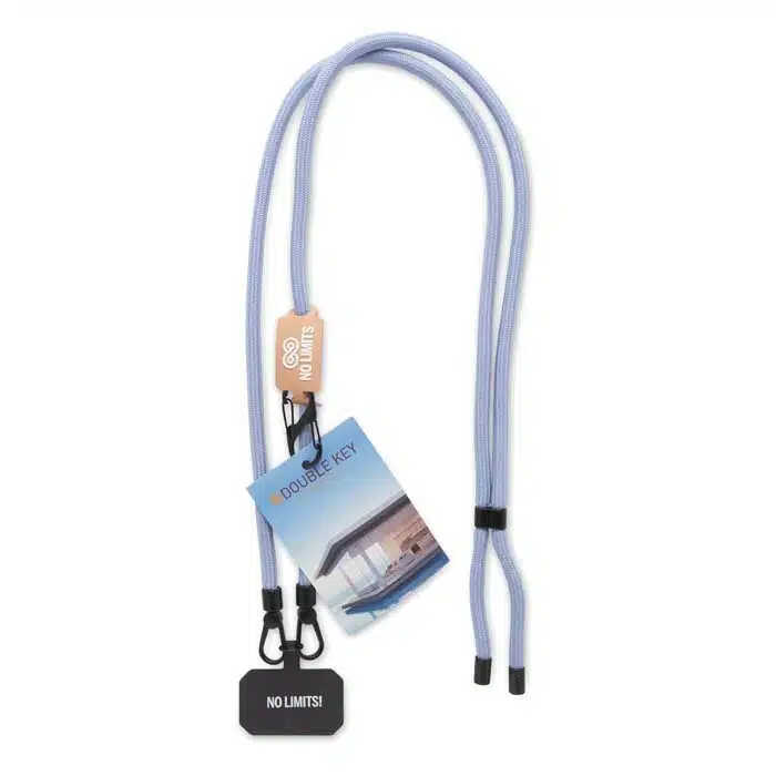 Crossbody Telefoonlanyard in elke Pantone kleur ⌀8mm polyester gedrukt met logo - Afbeelding 7