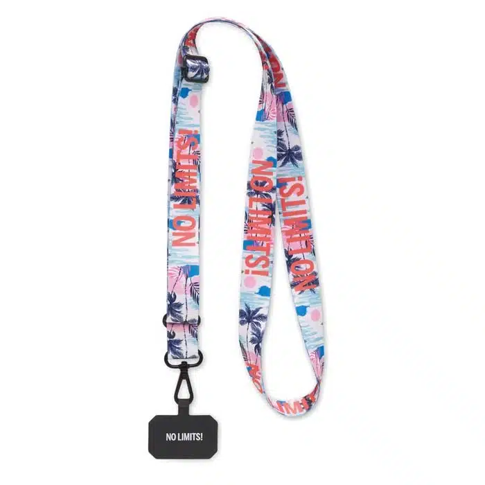 Crossbody telefoonlanyard, all over in jouw huisstijl bedrukt - Afbeelding 3