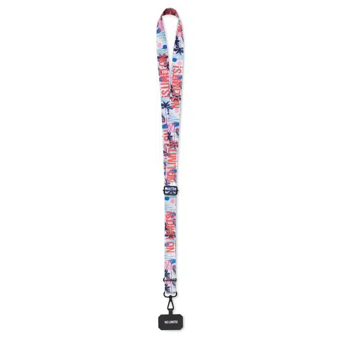 Crossbody telefoonlanyard, all over in jouw huisstijl bedrukt - Afbeelding 5