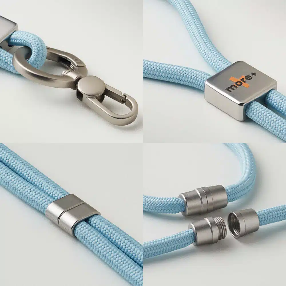 2-in-1 crossbody telefoonkoord en polsband, volledig op maat in jouw huisstijl en bedrukt met logo - Afbeelding 3