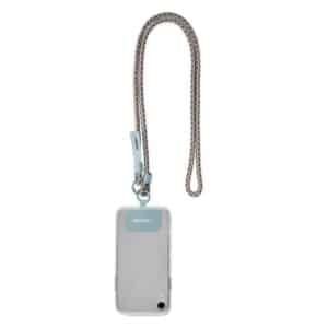 3-kleurig crossbody telefoonkoord PMS kleuren in eigen huisstijl,  met logo